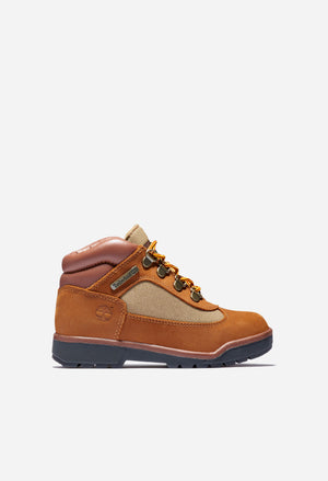 TIMBERLAND JUNIOR(GS) LEATHER/FABRIC MID FIELD BOOTS