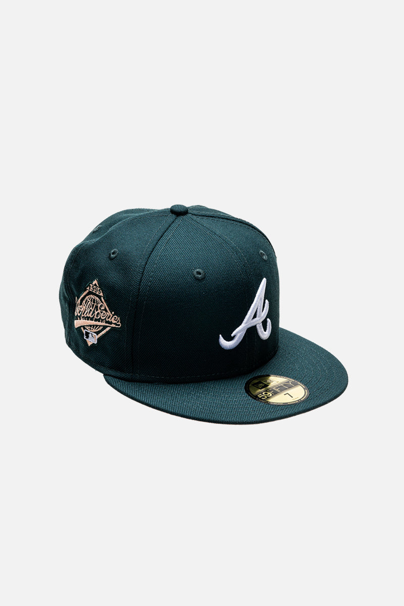 New Era Atlanta Braves Black/Peach 9FIFTY Snapback Hat